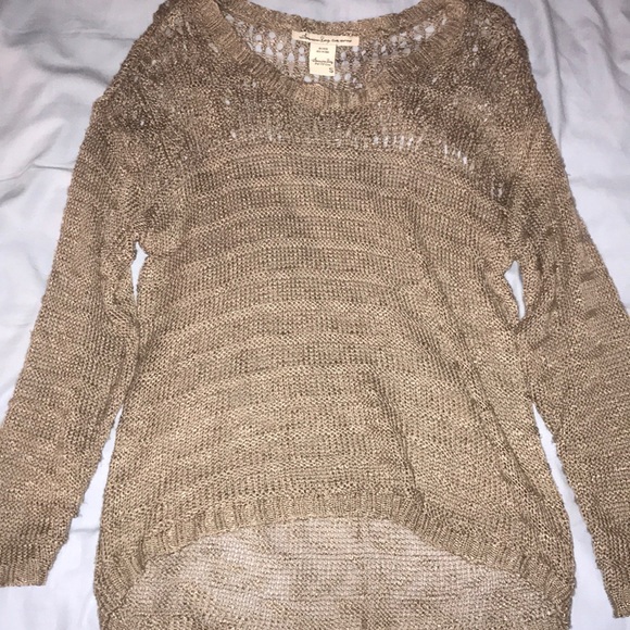Sweaters - Brown knit sweater